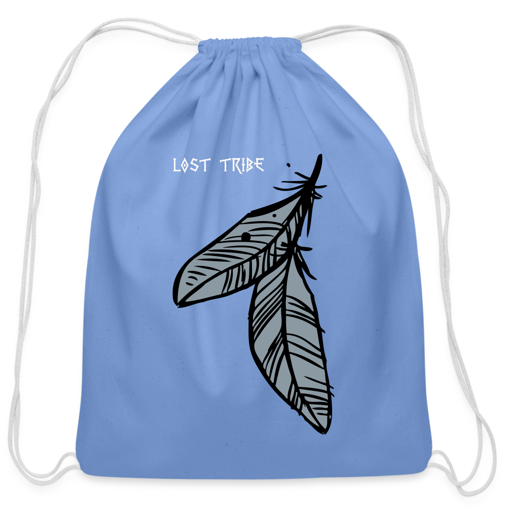 Lost Tribe Cotton Drawstring Bag - carolina blue