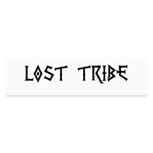 Lost Tribe Bumper Sticker - white matte