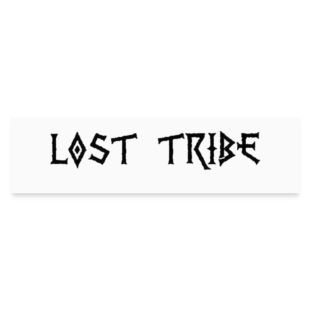 Lost Tribe Bumper Sticker - white matte